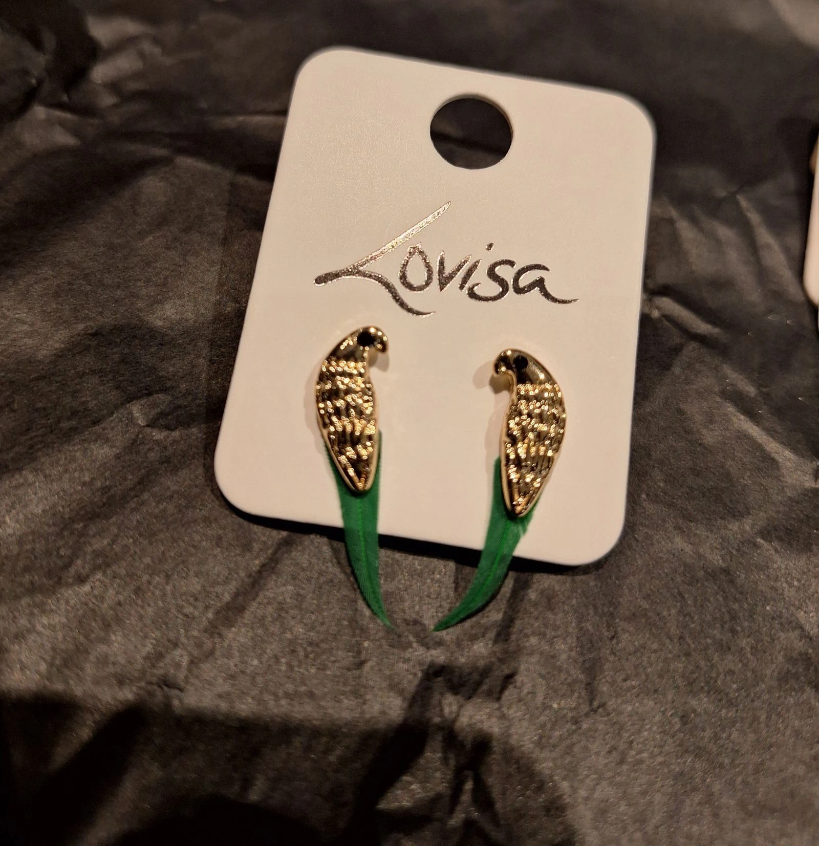 Jolie perceuse lovisa Gold Bird Feather Stud Earrings
